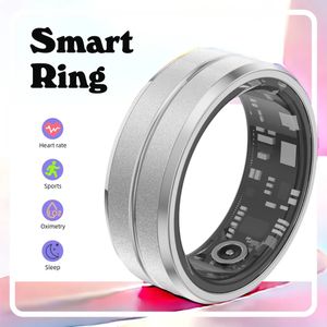 Smart Ring mit magnetischem Ladungskompartiment Herzfrequenz Blut Sauerstoff Gesundheit Schlafmonitor Armband Mehrfachübungsmodus IP68 240504