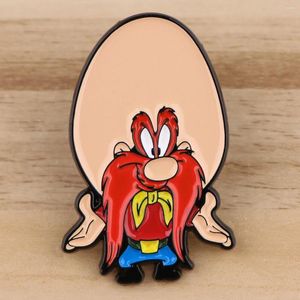 Brooches Red Beard Character Enamel Pin Funny Villain For Women Fashion Lapel Pins Badges On Backpack Clothing Accessories Gift