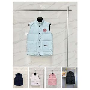 디자이너 Mens Vests Down 재킷 코트 여성 겨울 조끼 따뜻한 재킷 패션 파파 럭셔리 캐나다 패션 트렌드 커플 워밍 다운 코트 379