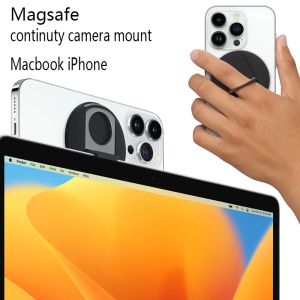 Montagem da câmera de continuidade, montagem magnética compatível com MagSafe para iPhone 12, 13, 14 Series MacBook