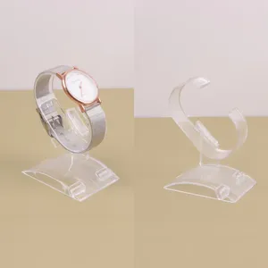 Schmuckbeutel 5pcs Plastik Handgelenk Uhr Display Rackhalter Verkaufsausstellungs Hülle Ständer Tool Clear Packaging Gesamthöhe