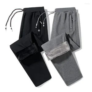 Men's Pants High Quality Men Winter Warm Fleece 2024 Fashion Lambswool Thicken Casual Thermal Sweatpants Male Trousers 8XL