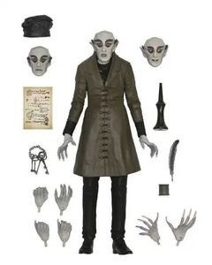 在庫のアクション玩具の人物neca 1/12グローバルモンスター1922サイレントフィルムnosferatu-a vampire orlock collectoble calcoloonアニメ移動人形T240506