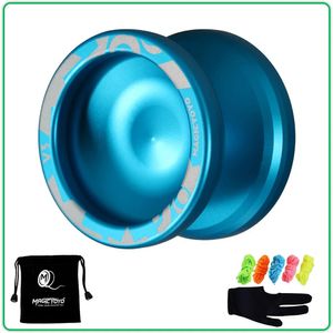 Magic Yoyo v3 Responsivo Liga de alumínio de alta velocidade ioiô CNC torno com corda giratória para meninos meninas crianças crianças preto 240429