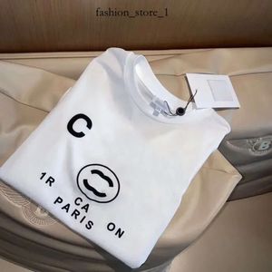 Camisa de canal T-shirt feminino Paris Roupas da moda c letra Graphic Print Casal verão 100% algodão redondo pescoço 3xl 4xl Camisa de manga curta EssentialSclothing 484