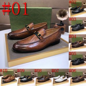 40model de alta qualidade designer masculino sapato de couro genuíno elegante escritório formal Oxfords Sapato de casamento Sapatos de couro Business Sapatos artesanais Black Tamanho 38-46