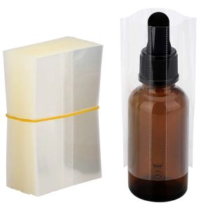 Drills 200pcs Heat Shrink Wrap Film for 10ml 15ml 30ml 50ml Glass Bottle E Liquid Dropper Bottles Heat Shrink Film Shrink Seal