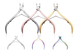 Fingernail Toenail Cuticle Nipper Trimming Stainless Steel Professional Nail Clipper Cutter Cuticle Scissor Plier Manicure Tool HH2779368