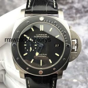 Diving Wrist Watch Panerai LUMINOR Series PAM00389 Mens Watch Small Three Needle Calendar Rotatable Outer Ring 47mm Automatic Mechanical Watch