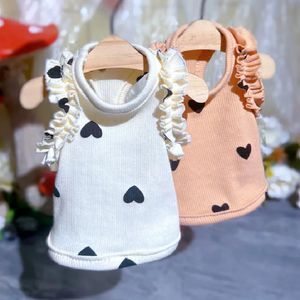 Cat Dog Vest Spring Summer Pet Shirt Yorkie Pomeranian Shih Tzu Maltese Bichon Poodle Schnauzer Clothes Pyjamas Apparel 240429