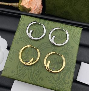 NOVO DESIGN HUGGHE HUGGIE Brincho Designer de moda Letra Círculo Drop Earrings Earrings Jóias para homens Mulheres amantes Jóias de presente