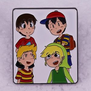 Japanisches Cartoon -Spiel Protagonist Badge Geschenkzubehör für gute Freunde süße Anime -Filme Spiele Harte Emaille Pins Sammeln Sie Metal Cartoon Brosche