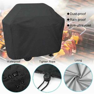 Grillar utomhusverktyg BBQ Grill Cover Waterproof Heavy Duty Patio Outdoor Oxford Barbecue rökare Grill Cover Outdoor Barbecue Hood