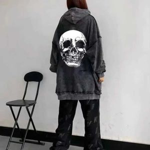 Męskie bluzy bluzy z kapturem Hip Hop Mens Bluza Bluza Punk Hoodie Graphic 90 Mens Vintage Tanie proste zimowe luksusowe zabawne wysokiej jakości s Q240506