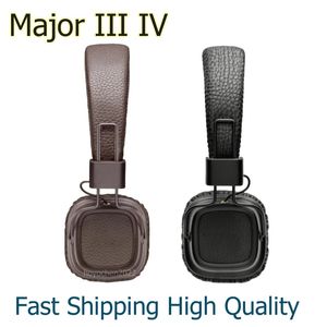 سماعات الرأس 3 سماعات الرأس اللاسلكية سماعات الرأس Bluetooth تخفيض الضوضاء Marshall Major3 III Bluetooth Wireless Headphones Black Brown