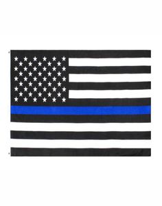 Fábrica direta 3x5fts 90cmx150cm Oficiais de aplicação da lei dos EUA Polícia Americana Bandeira Blue Line DWB10888992802