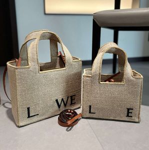 TOTE BAG Plaży Designer damski torebka luksus haftowany trawa trawna koszyk warzywny w stylu francuskim ramię crossbody mniejszość prostota