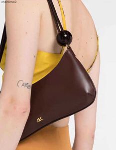 Сумки для плеча настоящая кожа Le Bisou Lady Pleack Bag Сумка высококачественные дизайнерские сумки подмышки модные бусины Jacsbag Cowhide Messenger Bag Same Brand Clutches 2023 Новые