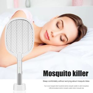 Zappers Electric Insect Racket Swatter Zapper USB 1200mAh uppladdningsbar mygg Swatter Kill Fly Bug Zapper Killer Trap