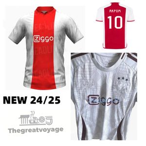 Tadic 24 25 Ajaxss Soccer Jerseys Bassey Berghuis Terceiro Kit Negro Bergwijn Cruyff 2024 2025 Away White Football Circhs Men Uniformes