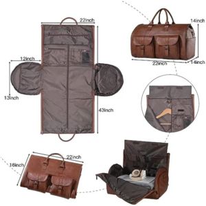 Bags Duffel Bags Carryon Garment Bag Large Duffel Bag Suit Travel Bag Weekend Bag Flight Bag with Shoe Pouch for Men Women 231214