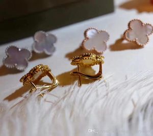 Najlepszy mosiężny materiał Paris Design Klips z natury skorupy i ston agatowy w 15 cm kształt kwiatowy dla kobiet darowizny na biżuterię3568409