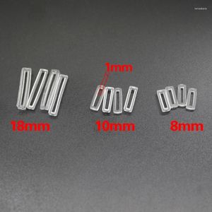 Incamini 100pcs/foro lotto 8mm 10mm da 18 mm Slide in gomma Slide reperti fai -da -te adatti ai gioielli del bracciale