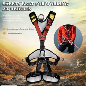 Supporto per la vita Cablatura dell'arrampicata Cintura di protezione in vita/anca Fuggi Fullbody per la sicurezza sportiva all'aperto di alpinismo