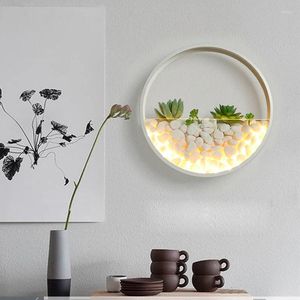 Lampada da parete pianta nordica camera da letto creativa da letto semplice soggiorno scale a led luce moderna sala da pranzo le luci navate