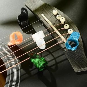 10pcs pollice di chitarra e indice thumb thumb dito pick casual a colori accessori PUas para guitarra guitarra accesorios