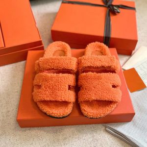 Slippers Designer Chypre Fur Slides: Luxurious Fluffy Faux Fur Slippers for Men and Women