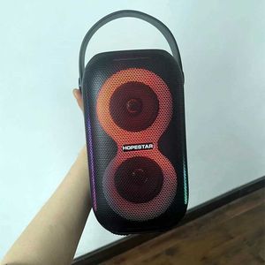 ポータブルスピーカーHopestar Party 200ミニステレオワイヤレススピーカーBluetooth Subwoofer Outdoor Heavy Duty Bass Waterproof Speaker RGB Portable Stereo S J240505