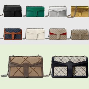 Liten axelväska plånbok på kedjan mini handväskor väskor jumb g purses designer lyx klassiska totes