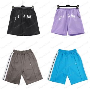 Men shorts designer masculino calças curtas femininas impressão de letra de faixa casual Roupos de cinco pontos Summer Beach Clothing Tamanho asiático
