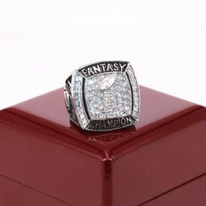 Fabrik Großhandelspreis 2018 Fantasy Football Dhampion Ring USA Größe 7 bis 15 mit Holzschachtel Drop Versand 212f