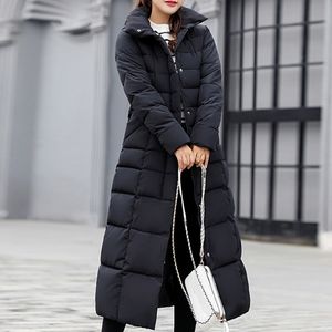 Damskie down Parkas 2022 Nowy styl modny płaszcz dla kobiet zimowa kurtka bawełniana ciepłe maxi puffer damskie long płaszcze parko femme 270p