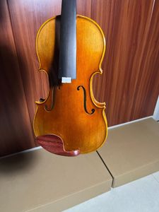 4/4 Violino artesanal de violino claro Fabuloso Som Fabuloso Cor natural com caixa