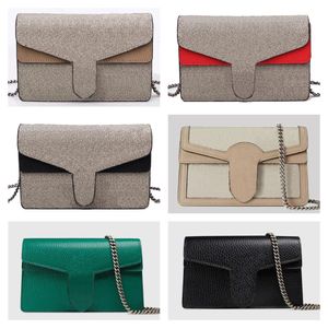 Designer Tote Bag 10a Luxurys handväska plånbok orm spegel kvalitet koppling pochette messenger väska kvinnor läder silver kedja axelväskor crossbody dionysuss väska