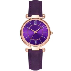 MCYKCY BRAND LEISURE Style moda Women Watch Good Selling Purple Dial Atrakcyjne kobiety zegarki kwarcowe na rękę 263n