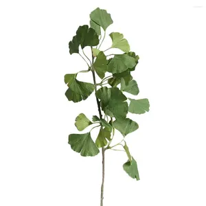 Fiori decorativi ginkgo biloba insin simulazione del vento finte piante artificiali foglie di seta per ufficio decorazione fai da te