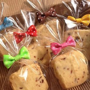 Embrulhe de presente transparente plana aberta bolsa de doces opp plástico celofane lollipop biscoitos de embalagem festas de casamento sacolas pequenas sacolas