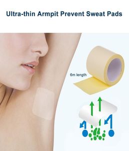 1Roll Disposable Armpit Prevent Sweat Pads Transparent Underarm Dry Antiperspirant Sticker Ultrathin Keep Dry Stickers1758474