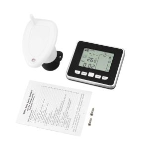 Cameras Ultrasonic Wireless Water Tank Liquid Depth Level Meter Sensor with Temperature Display with 3.3 Inch Led Display