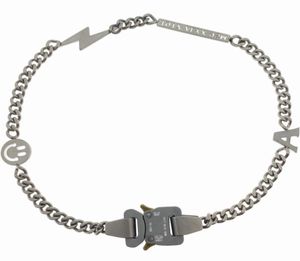 Hiphop Thick Chain Metal Lock Necklace Men039s and Women039sチタンスチールショート機関車鎖Clavicle Chokers1404024