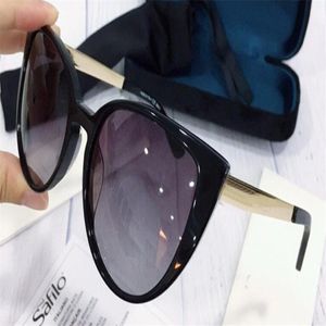 NY SELL Fashion Designer Solglasögon 3816 Cat Eye Frame har brädmaterial Populär enkel stil toppkvalitet UV400 272C