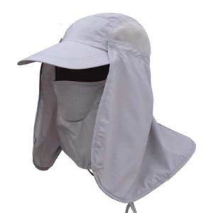 保護チャペウフェミニノネックカバー耳フラップUV保護男性の女性の帽子UV保護の男性のための帽子