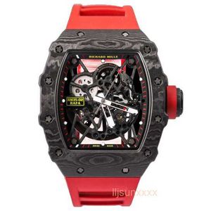 Wristwatch Men Watch Luxury Watch Series RM35-02 MENSALACATION MANS MANS Full Hollow DIAL 49.94 * 44.50 مم مع بطاقة أمان