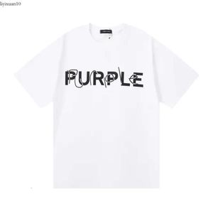 24SS Purple Marke T-Shirt Größe XS-5xl Großer Designer Tees Herren T-Shirt Homme T-Shirts Frauen Lose Kleidung Luxusdesigner Kurzarm Frühling Sommer Tide Tee 286