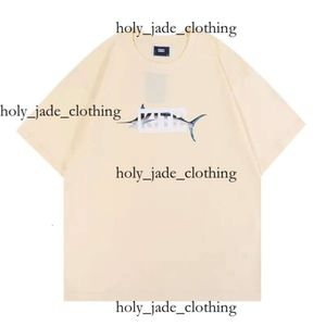 Kith tasarımcı tişört markası kith t shirt 24ss ağır seightt gömlek rap hip hop sweatshirt kith erkek şarkıcı wrld tokyo sokak moda markası Kith kısa kol 347