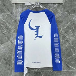 Classics Designer Chrome Hoodie Magliette Magliette Magliette a maniche lunghe Tops di alta qualità Tees Casualmente Street Street Chrome Sanskrit Cross Print Crew 6121